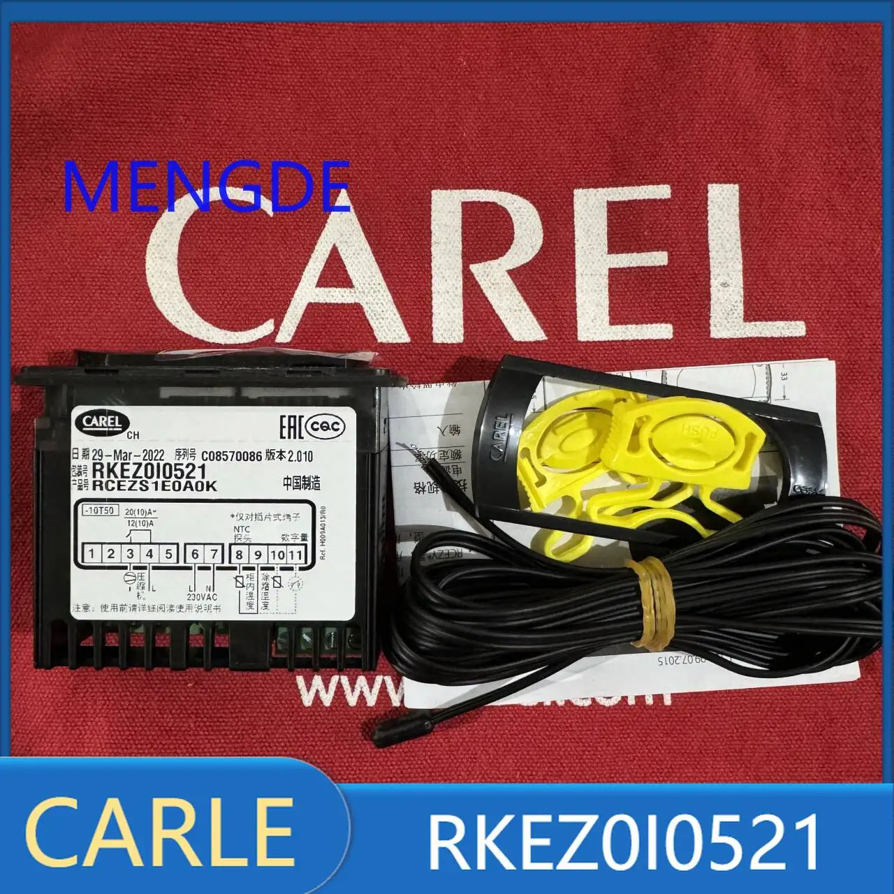 CARLE RKEZ0I0521 센서가 포함된 온도 조절기 새