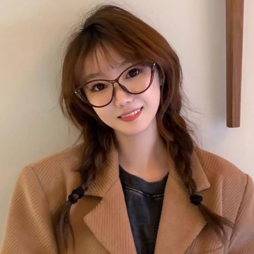캣아이 안경 안경테 캣츠아이 빈티지 투명테 호피 레트로 하금테 뿔테 - 상세 이미지 3