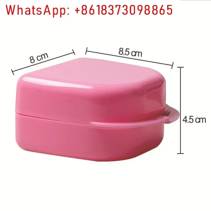50pcs Lagre 치열 기 상플라스틱 리테이너 케이스 틀니 상틀니 보호