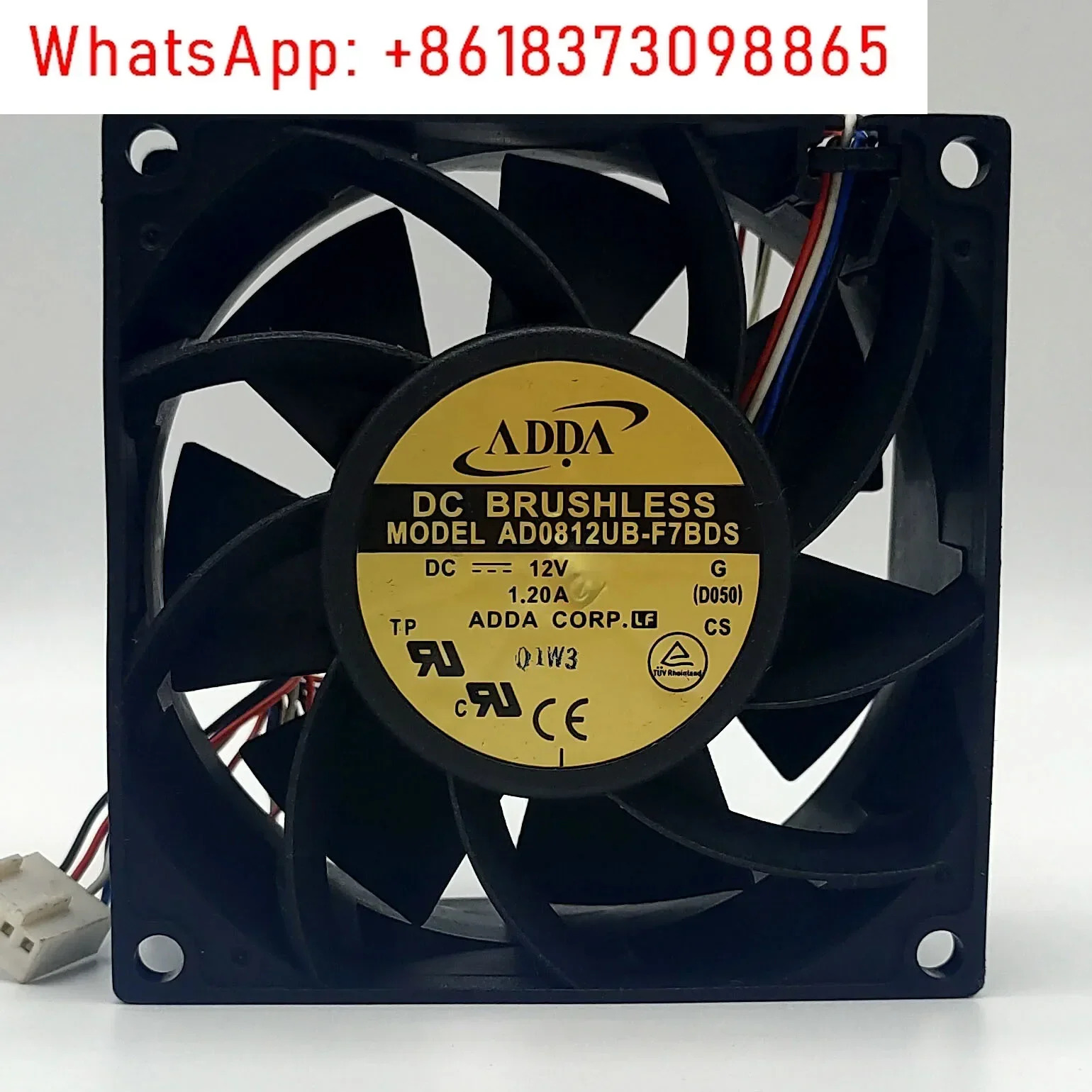 AD0812UB-F7BDS 12V 1.20A 8038 고속 대용량 팬