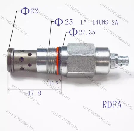1개 나사형 인서트 SUN 타입 RDBA/RDDA/RDFA작동식 릴리프 밸브