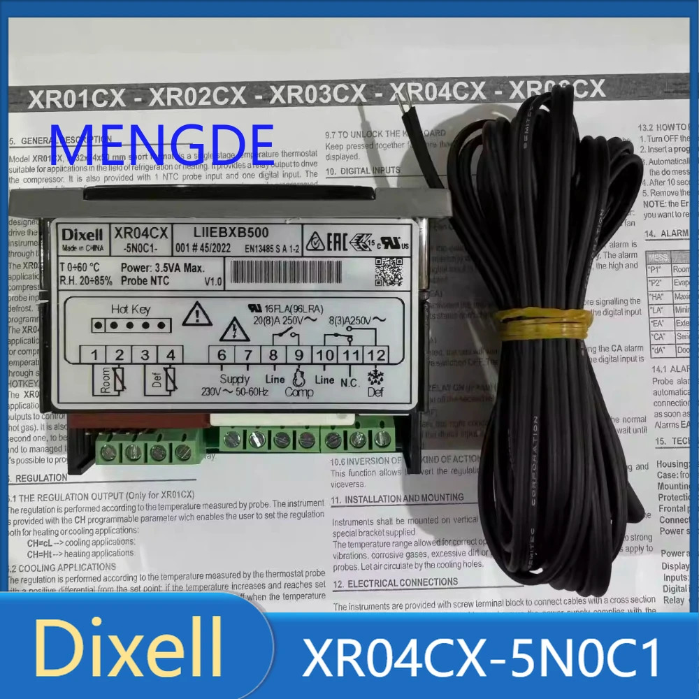 Dixell XR04CX-5N0C1 XR04CX 온도 컨트롤러 듀얼 프로브 센서제상 조절 장치 새 원본