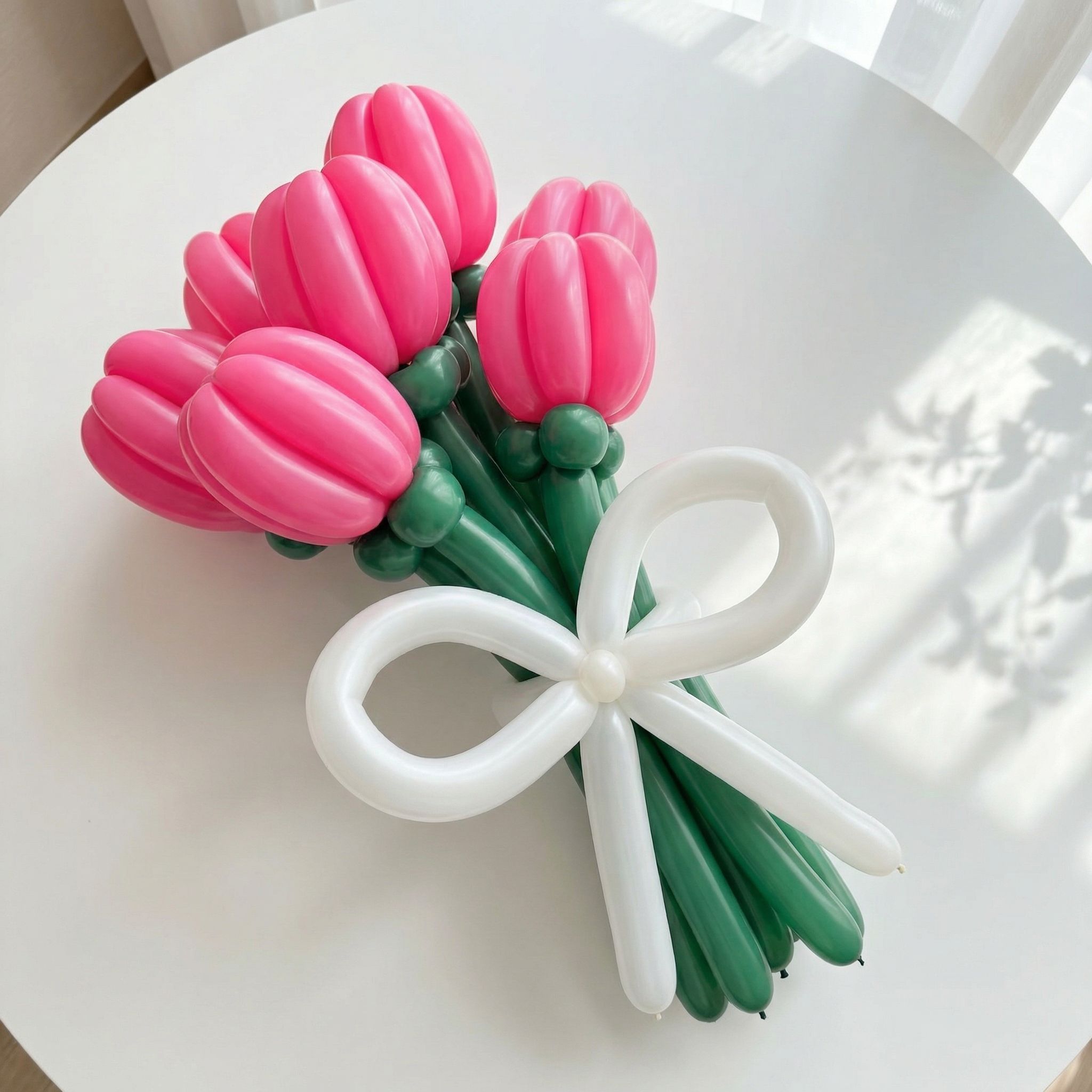 ssom 5송이 졸업식 완제품 풍선꽃다발 졸업식 생일 베이비샤워소품 꽃풍선 이벤트 프러포즈