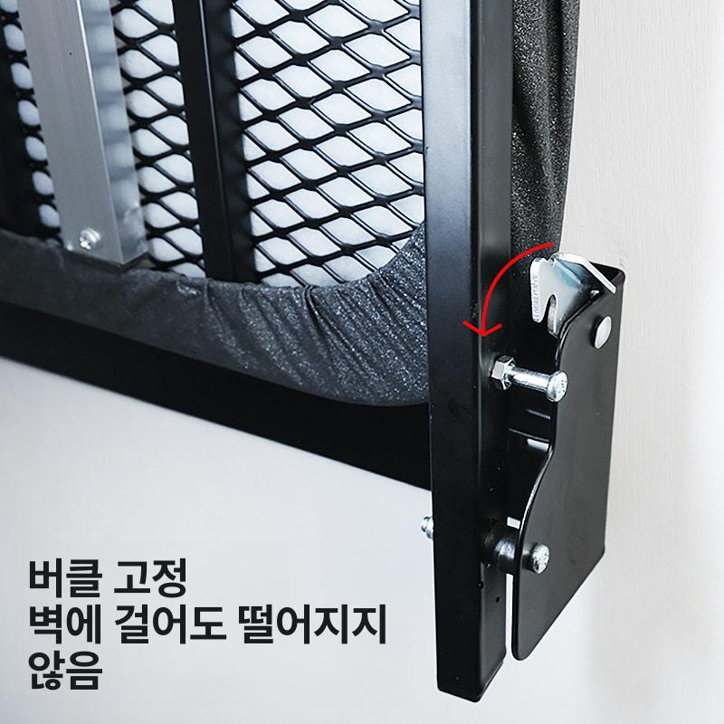 벽걸이형 다리미 판 걸이 받침대 다림질 빌트인 폴딩 옷장 - 상세 이미지 3