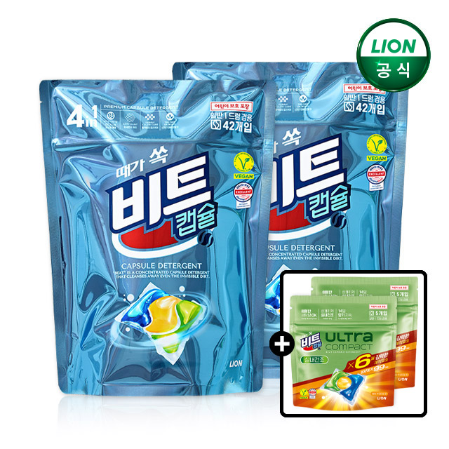비트 캡슐세제 4in1 42개입 2세트+10개 / 총 94개 제품 이미지