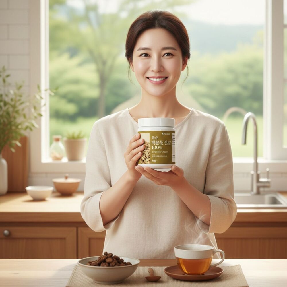 1+1 볶은 맥문동 분말 가루 맥문동차 효능 90g - 상세 이미지 3
