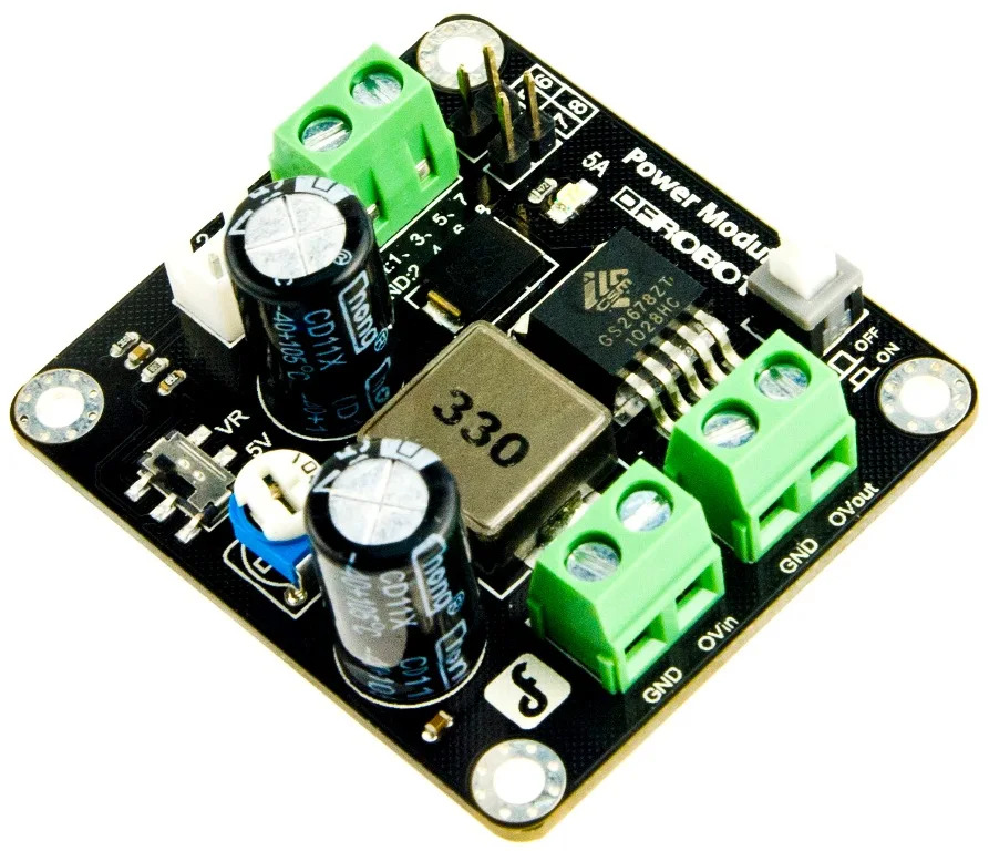5A 대전류 25W DC-DC 소량 스텝다운 모듈 7.4V 배터리 사가능