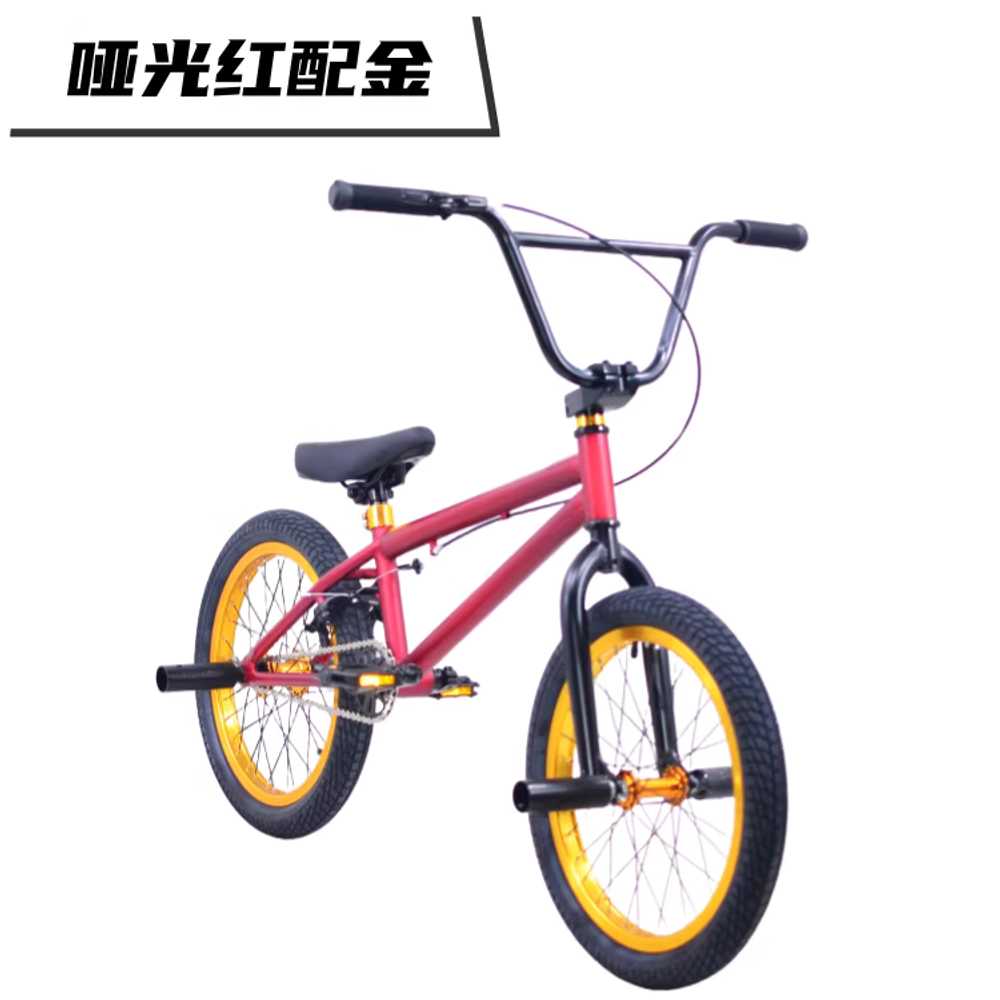 BMX 자전거 몰리브덴강 크롬 묘기 스턴트 블랙과 보라색 이미지 8