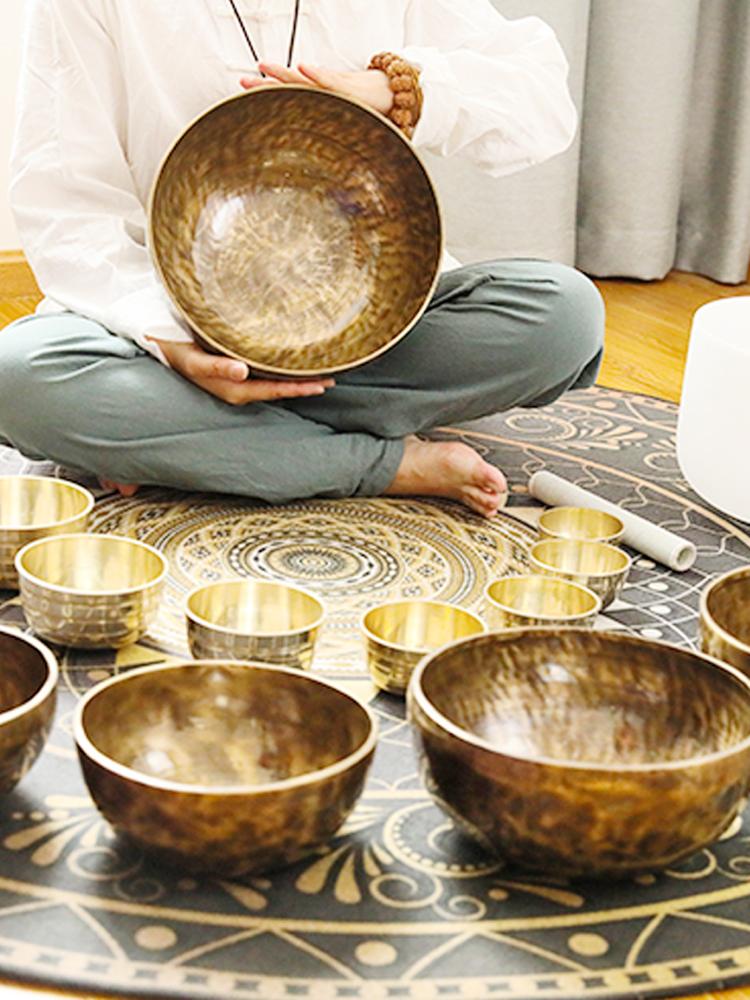 싱잉볼 그릇 명상도구 이너링볼 수양 요가 티벳종 힐링 20cm - 상품 이미지