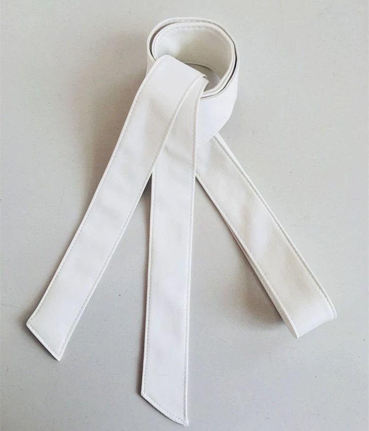 트렌치코트 양가죽 벨트 여성 원피스 코디 와이드 스트랩 - 상품 이미지