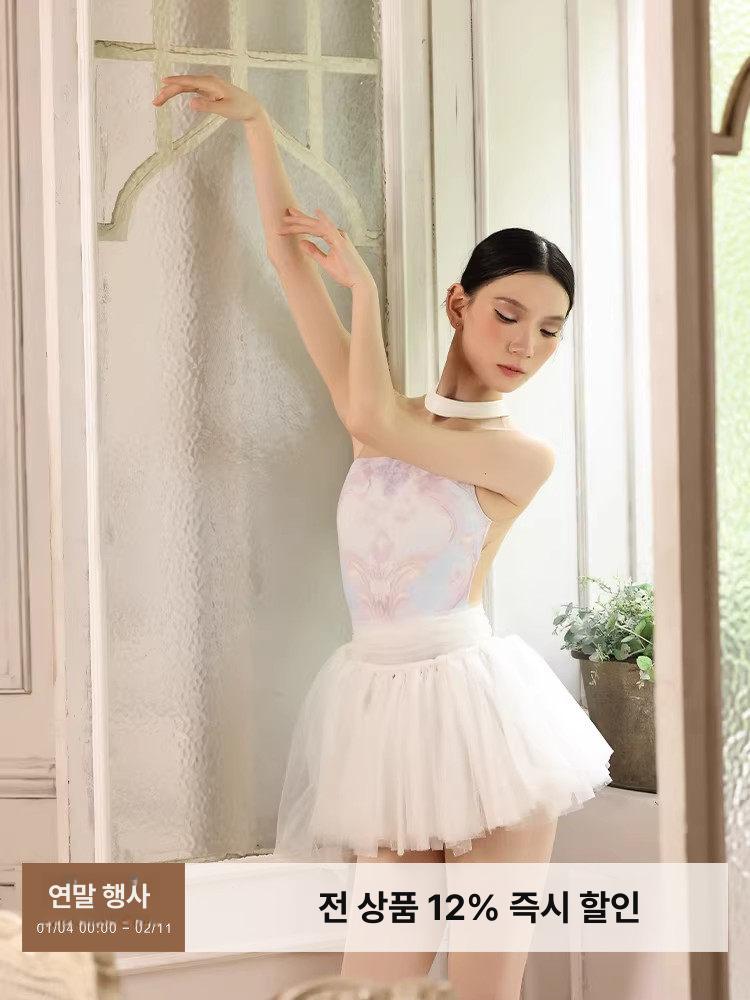 발레복 슬림핏 취미 성인 바레 학생용 발레피트니스 - 상품 이미지