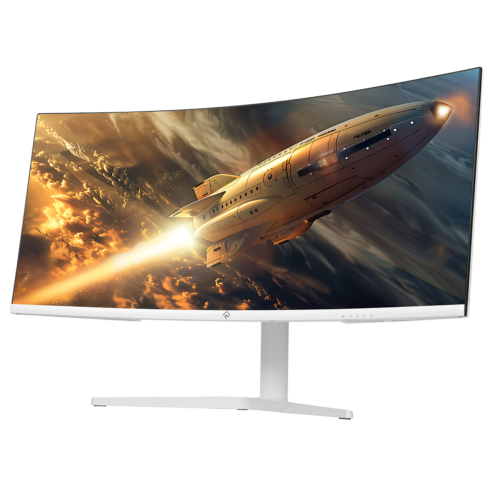 총판 래안텍 PANTHEON CQA34C80SM 화이트 Fast VA 180 WQHD USB-C 무결점 모니터 이미지 6
