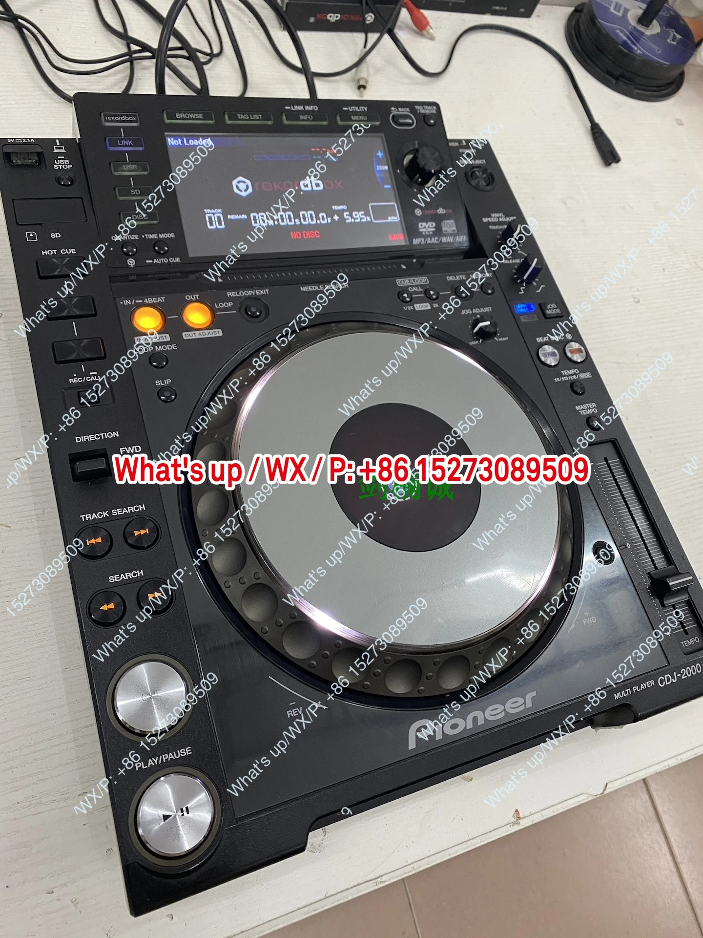 Pioneer CDJ-2000NEXUS 플레이어 2000 대 파형 디스플레이 U 공유