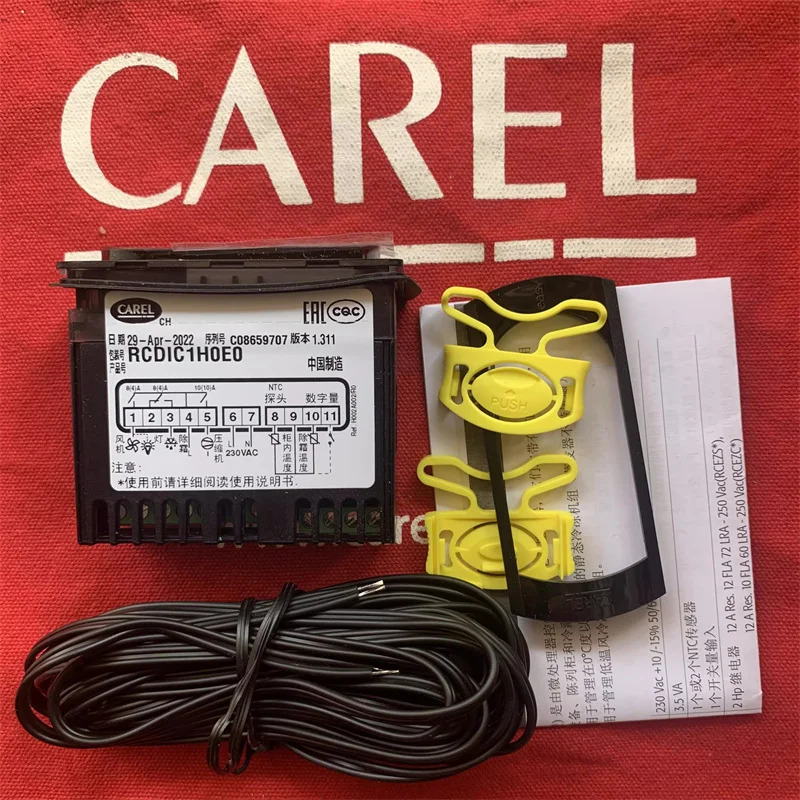 CAREL RCDIC1H0E0 센서가 포함된 온도 컨트롤러 새 원본