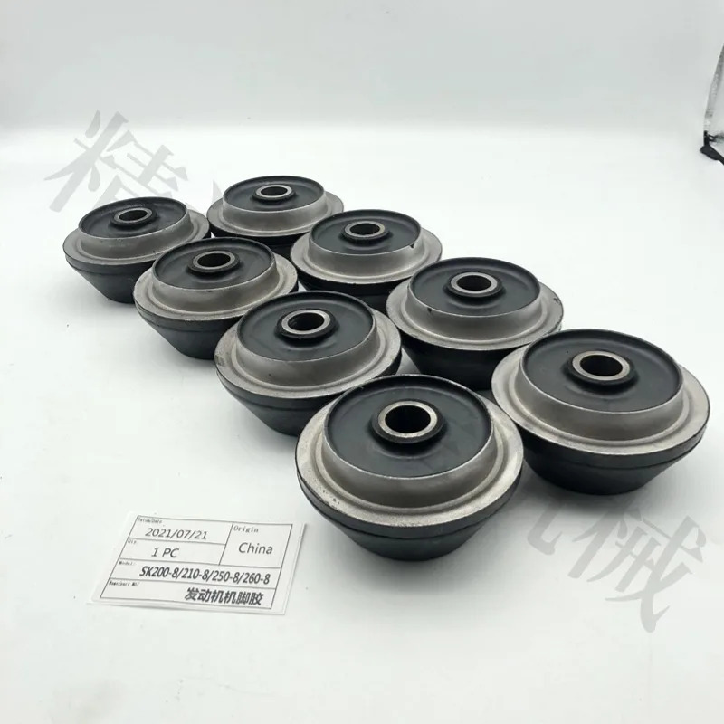Kob-elco 200/210/250/260-8 엔진 발 J05E 충격 흡수 장치 버퍼 패드 굴삭기 액세서리