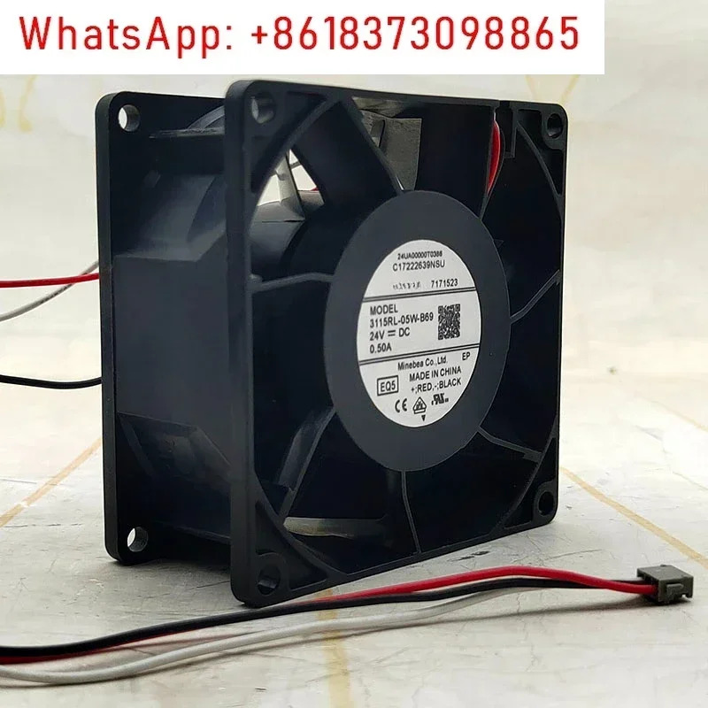 3115RL-05W-B69 24V 0.50A 8CM8038 인버터 냉각팬