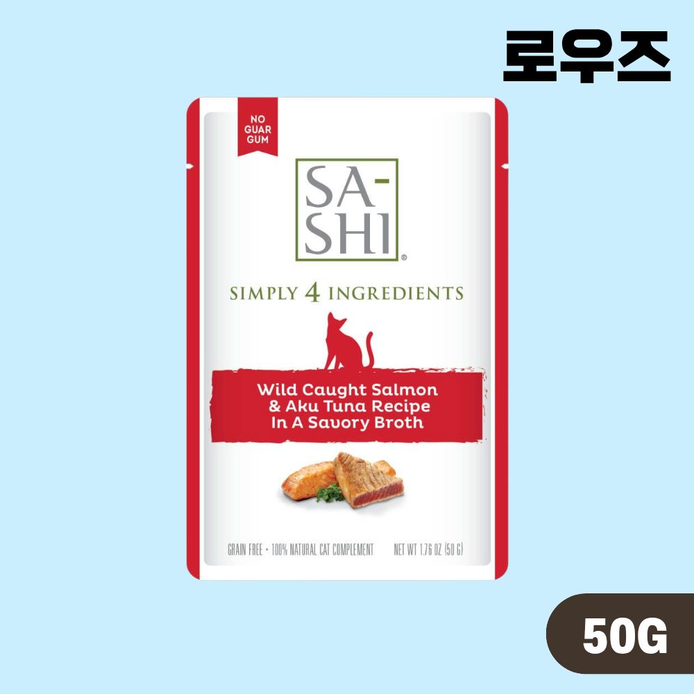 [+N포인트] 로우즈 사시 파우치 캣 고양이 습식 5종 콤보, 50g, 10개 - 상세 이미지 2
