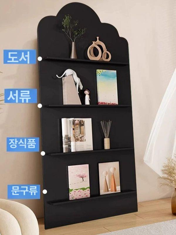 매거진랙 잡지꽂이 전면책장 아치형 블랙 160x60 120 x 60 블랙 아치형 - 상세 이미지 3