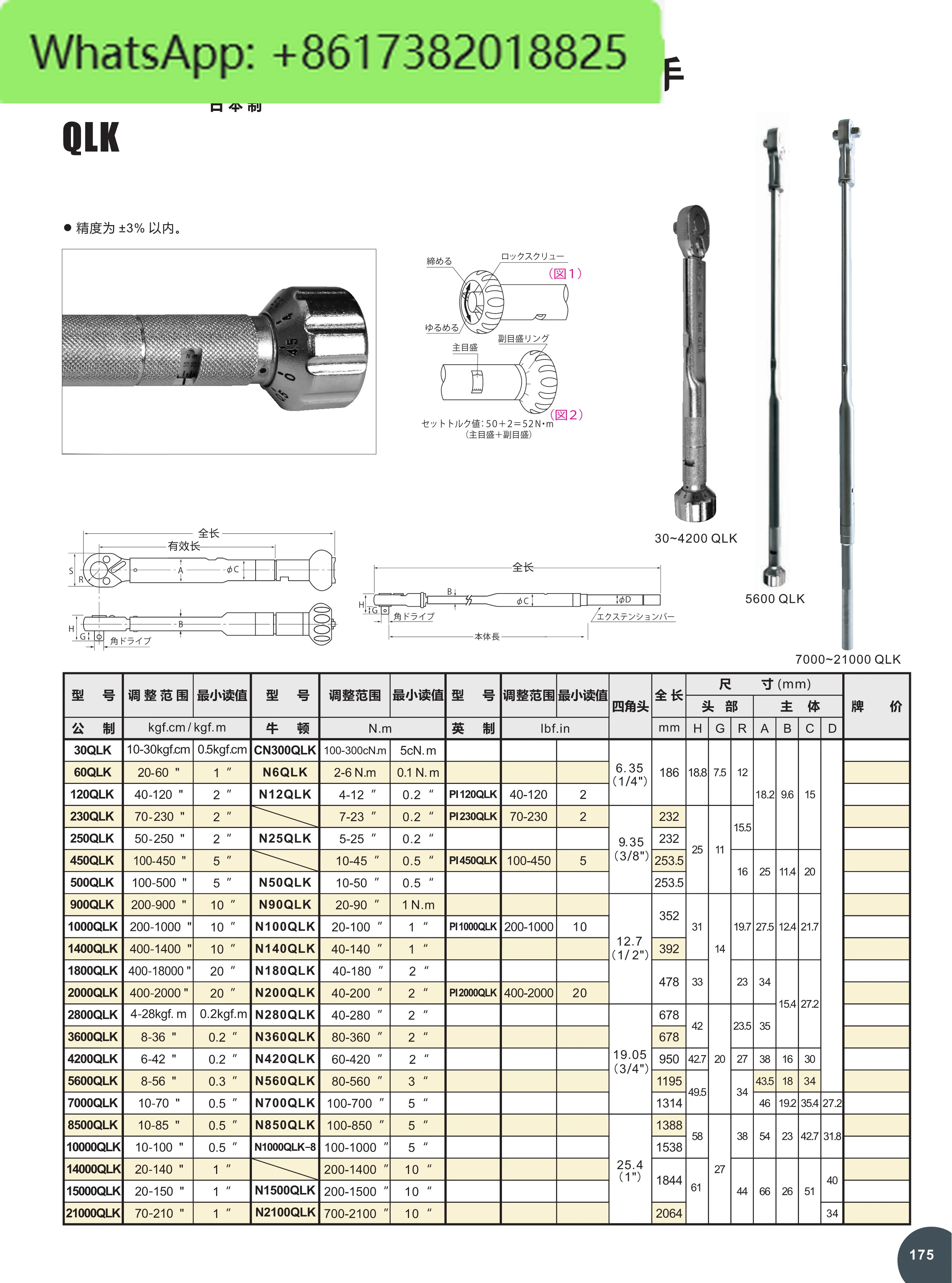 일본 KANON 나카무라 N6QLK N12QLK N25/50/100QLK 토크 렌치