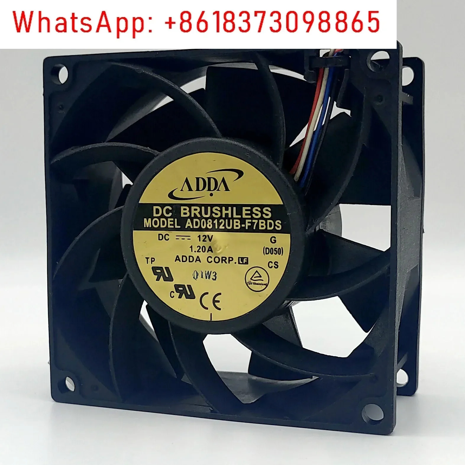 AD0812UB-F7BDS 12V 1.20A 8038 고속 대용량 팬