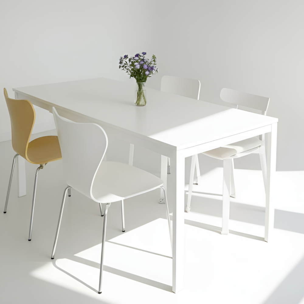 이케아 식탁세트 식탁 테이블 2인용 원목 세트 MELLTORP 75x75x74 화이트