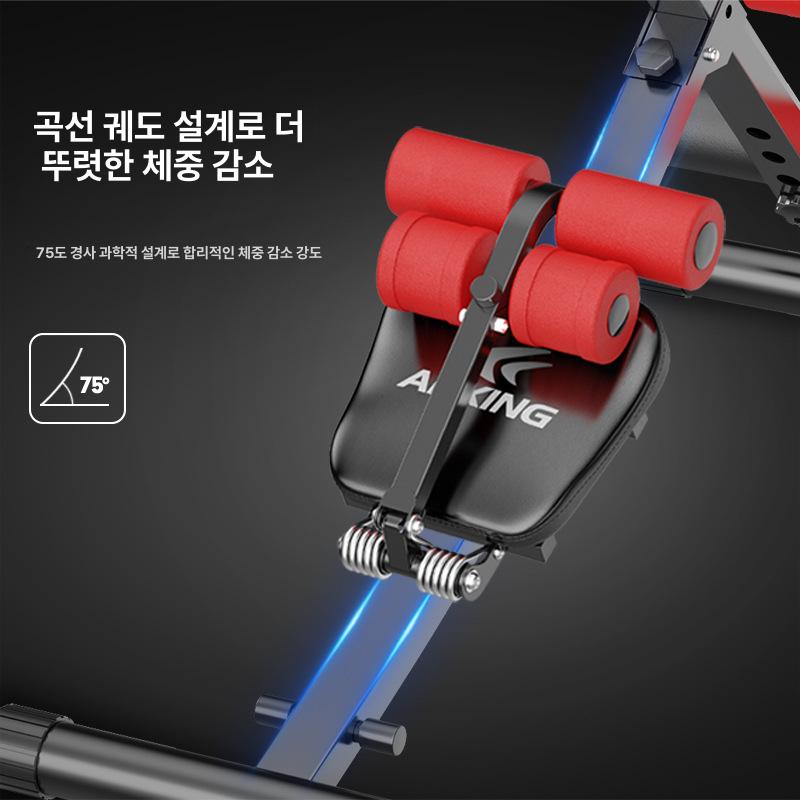 프리미엄 코어 뱃살 운동기구 옆구리 복근 훈련 허리 1 프리미엄 퍼플 앤 화이트 - 상세 이미지 4