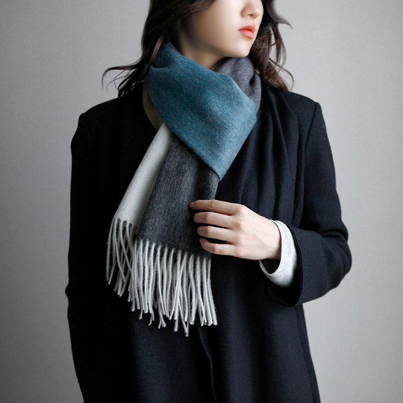 타임 캐시미어감촉 남자여자목도리 커플머플러 메리노울100 가을겨울 긴 롱 패션목도리 선물 제품 이미지