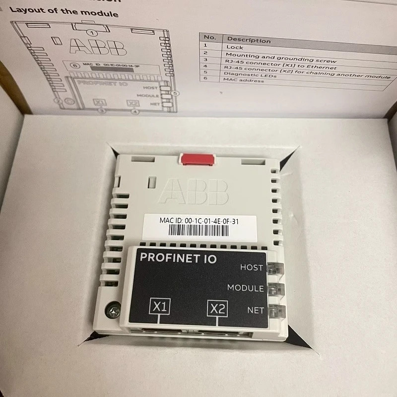 FPNO-21 ABB ACS880/580/380 시리즈 주파수 변환기 Profibus-DP 어댑터 Profinet 통신 IO 모듈 원본
