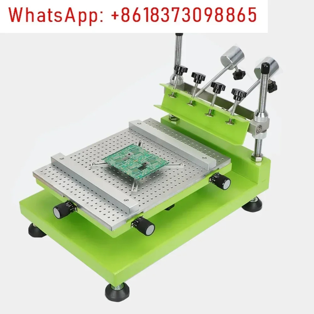 280X320MM 플레이트 고정밀 수동 스크린 인쇄기 SMT 솔더 페이스트 PCB 회로 기판 소형 평면 장비