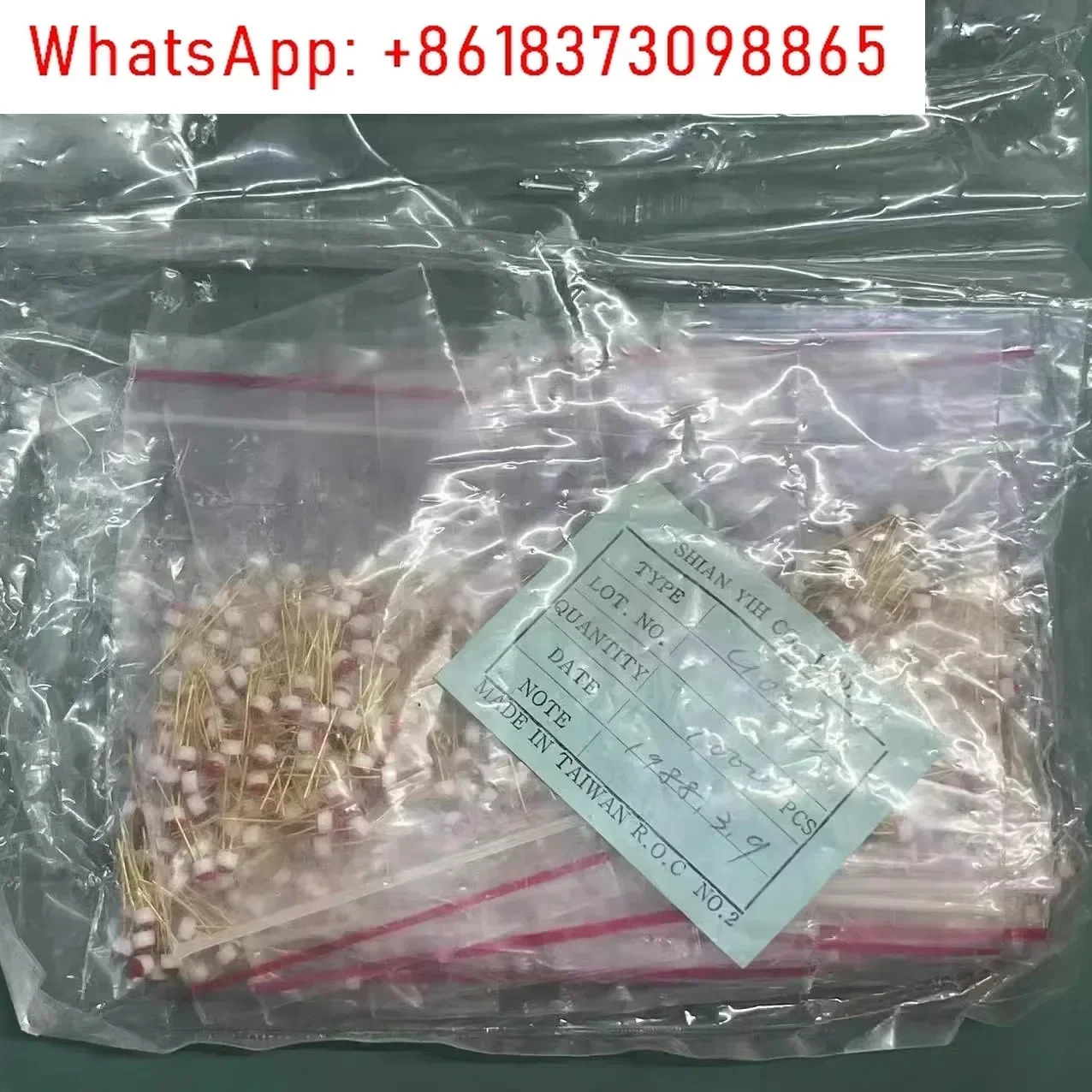 100pcs 세라믹 빨간색 녹색 F3 발광 튜브 C 101812 패키지