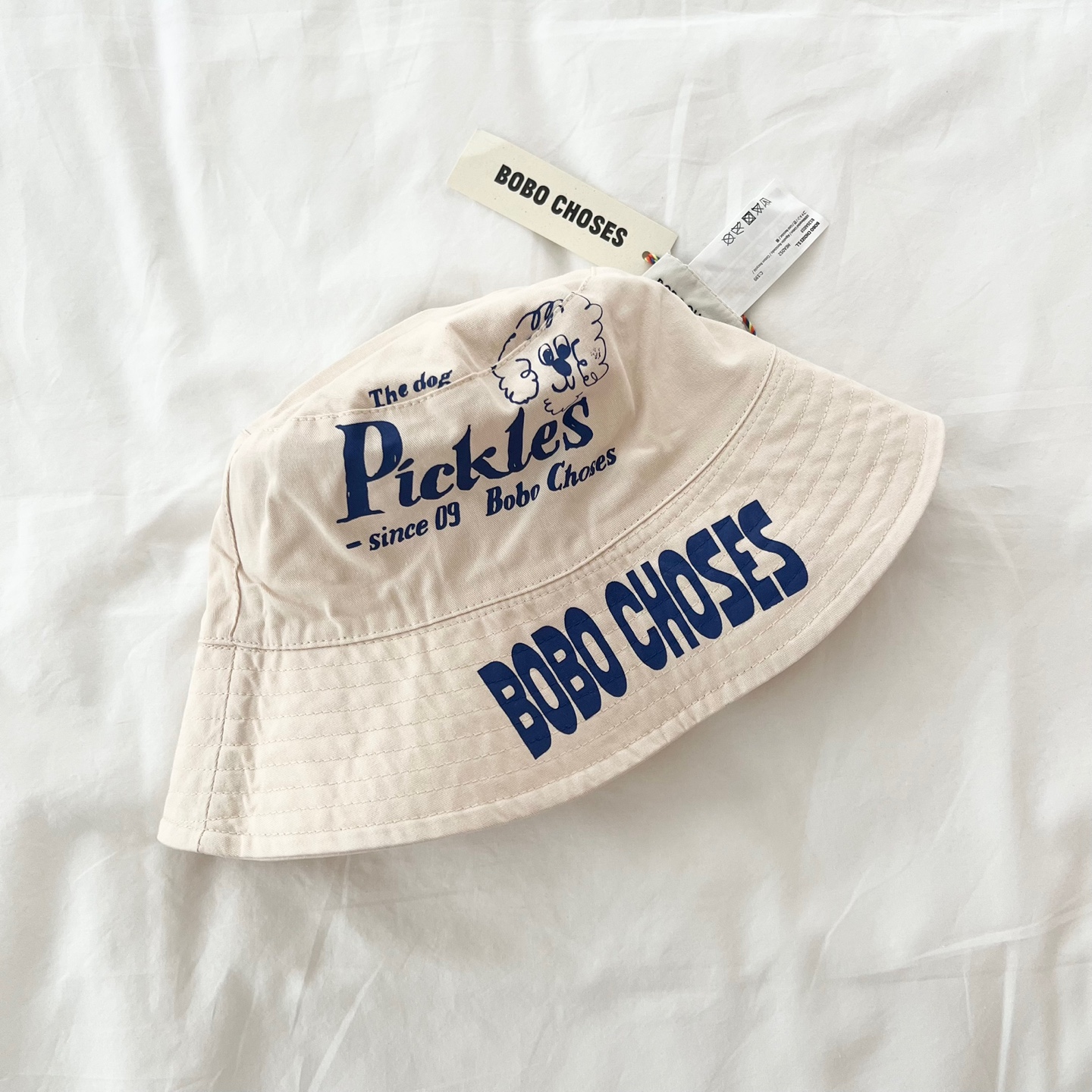 26SS 보보쇼즈 키즈 Pickles 리버서블 버킷햇 오프화이트 B126AI019 199 - 상세 이미지 3