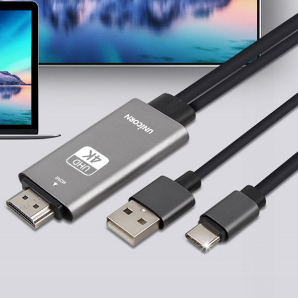 스마트폰 c 타입 미러링 케이블 고화질 hdmi 미러링 케이블 노트북 - 상품 이미지
