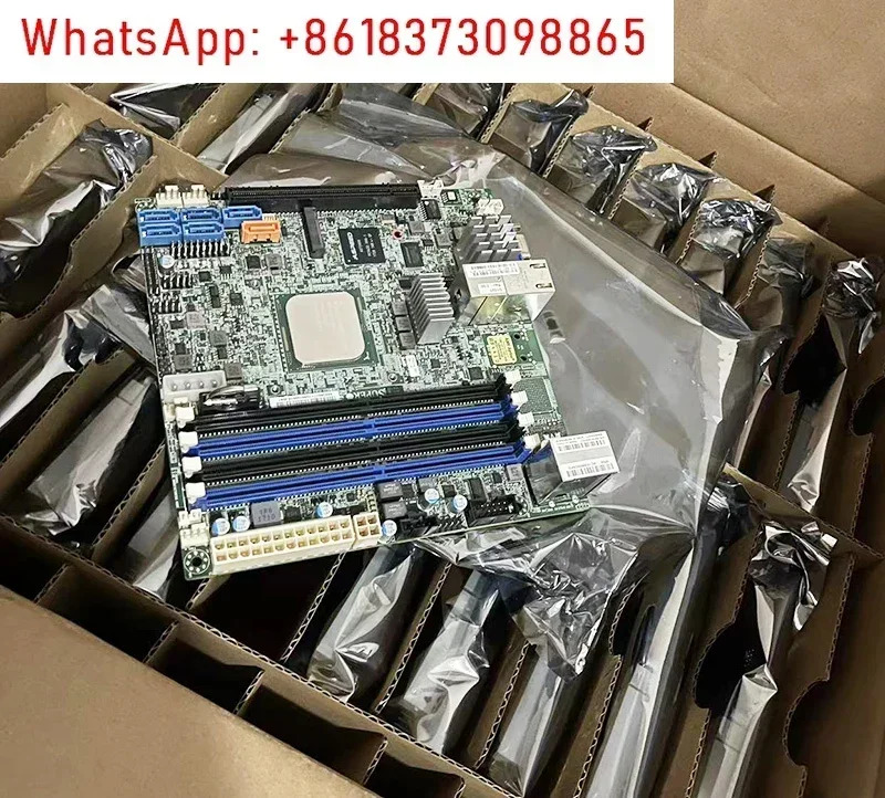 X10SDV-4C-TLN2F 서버 ITX 마더보드 XEON D1521 듀얼기가비트 이더넷 포트 Qunhui NAS