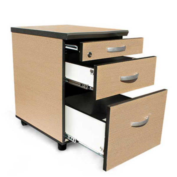 목재 사무실 이동 서랍 3단 사무용 이동 서랍 서랍장 책상