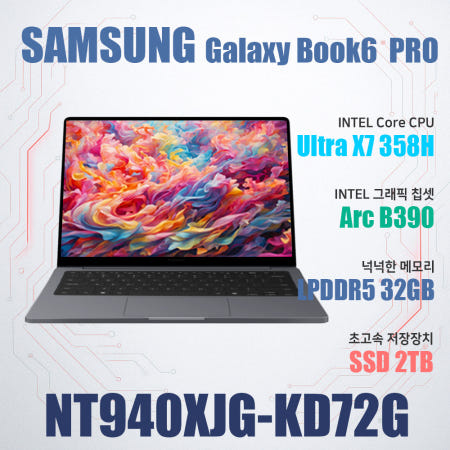 삼성전자 갤럭시북6 프로 NT940XJG-KD72G/SSD 2TB(교체)