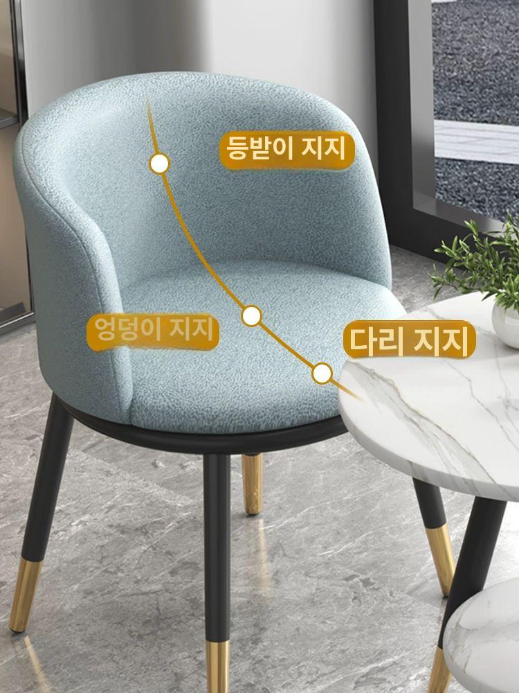 안방 부부 티테이블 모던 탁자 세트 창가 2인 베란다 라이트그레이테크원목 - 상세 이미지 3