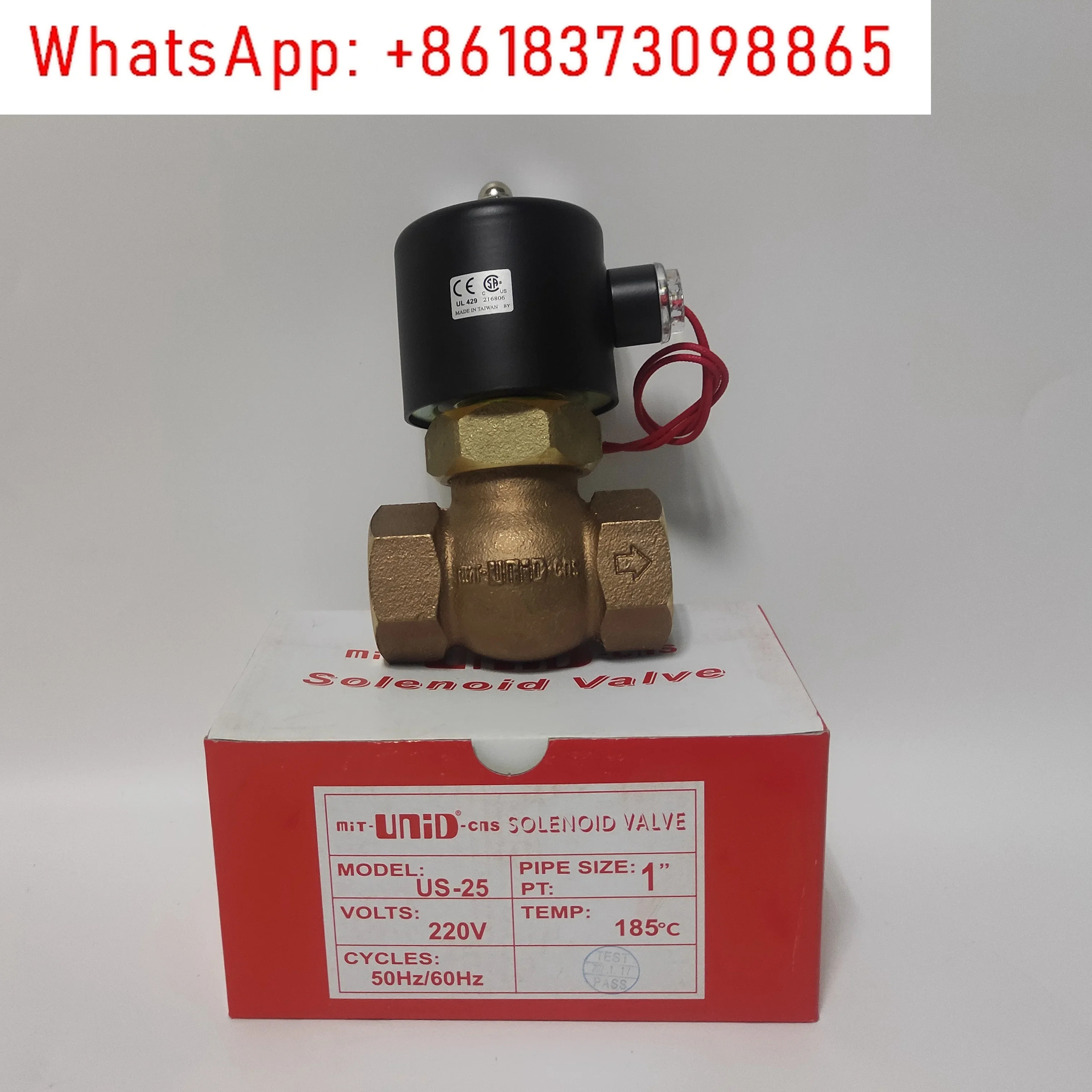 대만 삼각대 기계 솔레노이드 밸브 증기 US-25 1 인치 치아 UNID