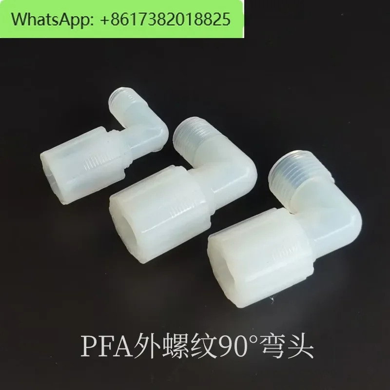 JSOE 외부 나사 엘보 PFA 조인트 NPT 플레어 90  파이프
