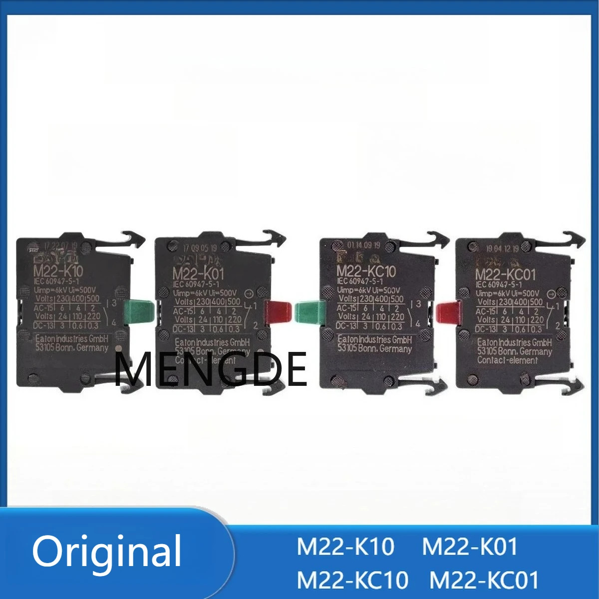 10PCS 접촉기 보조 접점 스위치 M22-K10 M22-K01 M22-KC10 M22-KC01 원본