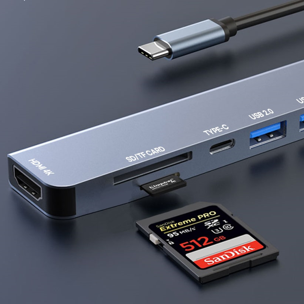 휴대용 hdmi 멀티 허브 노트북 usb 멀티 허브 데이터 고속 - 상품 이미지