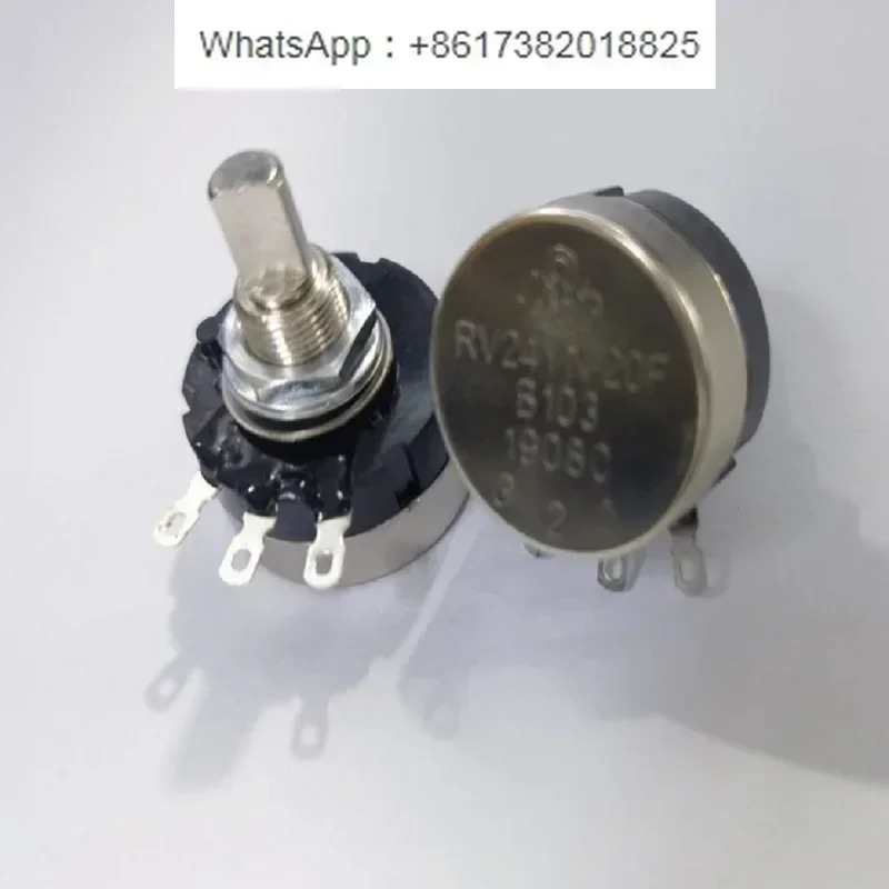 10Pcs 전위차계 단일 회전 RV24YN-20F-B502-5K/10k 콘솔 전20MM 하프 샤프트