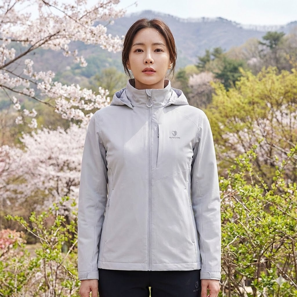 블랙야크 여자 봄 아웃도어 방풍 생활방수 항균 등산 바람막이 자켓 - 상품 이미지