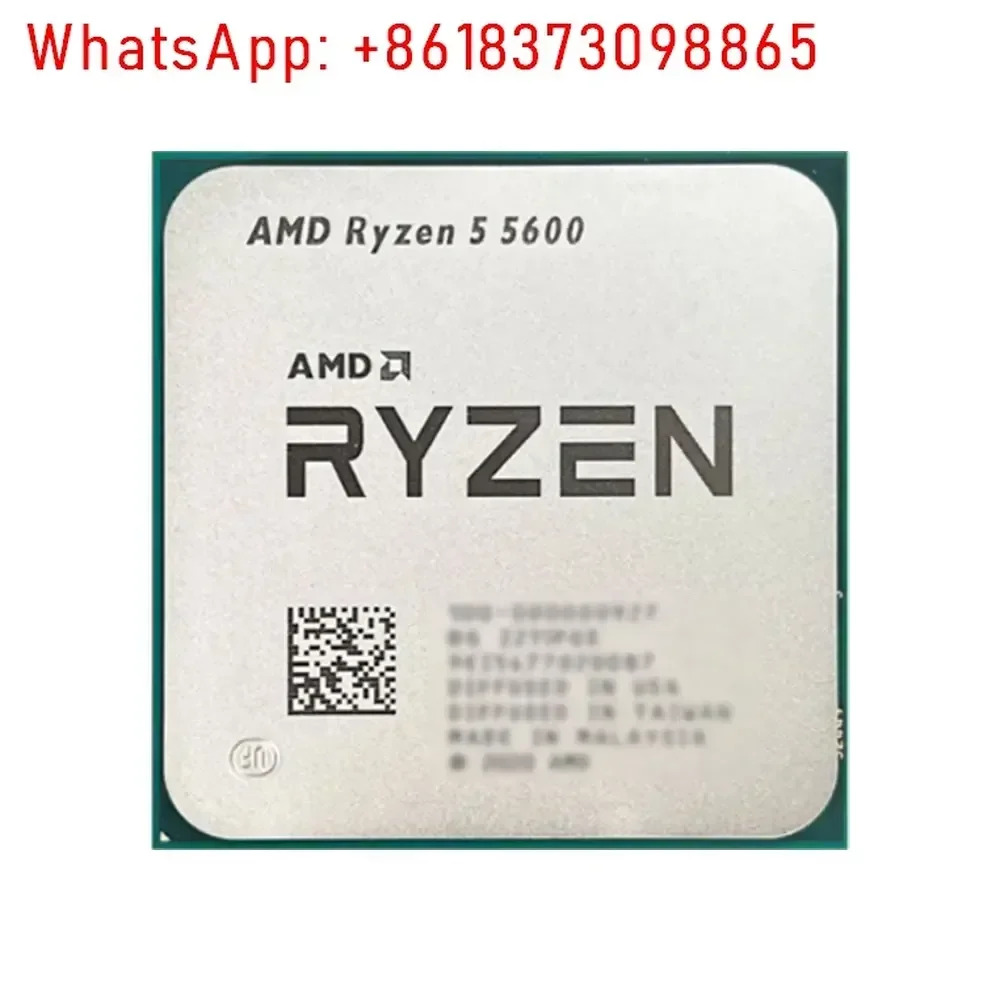 R5 5600 데스크탑 CPU 6코어 12스레드 4.4GHz AM4 DDR4 32MB L3 캐시 Zen 3 5000 시리즈