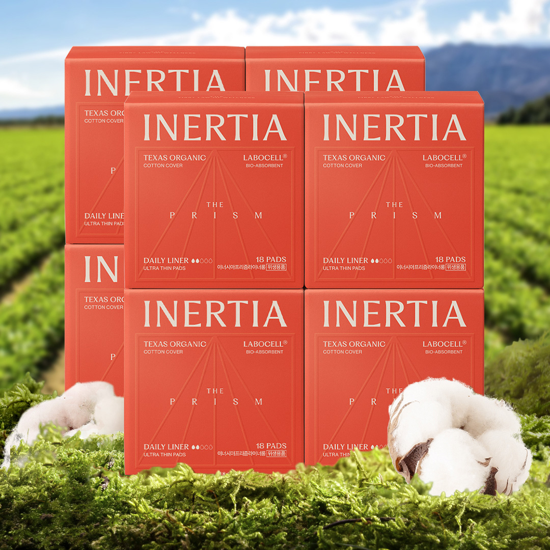 [4700만장 완판템] [8팩] 이너시아 더 프리즘 유기농 팬티라이너 제품 이미지