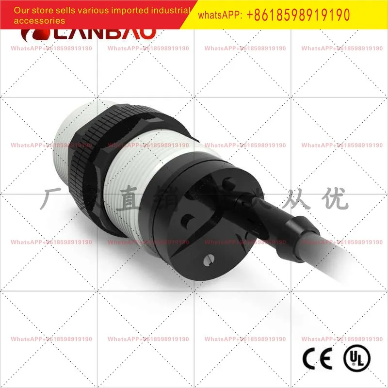 란바오 CR30SCF10DNO 정전용량 스위치 NPN 내장형 10mm 플라스틱 원통형 센서