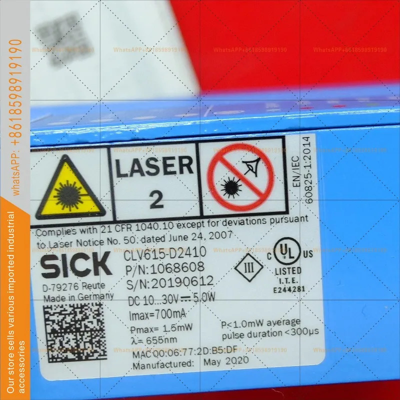CLV615-D2410 신형 산업바코드 스캐닝 센서