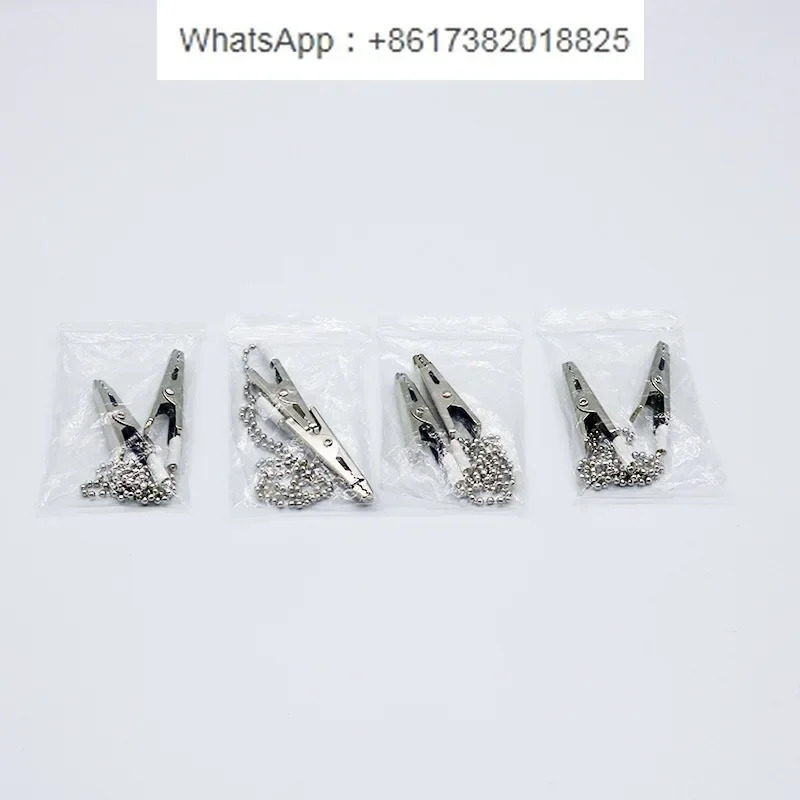 50pcs 스카프 클립 금속 볼 체스테인레스 냅킨 홀더 턱받이 코드 소모품 오토클레이브 가능