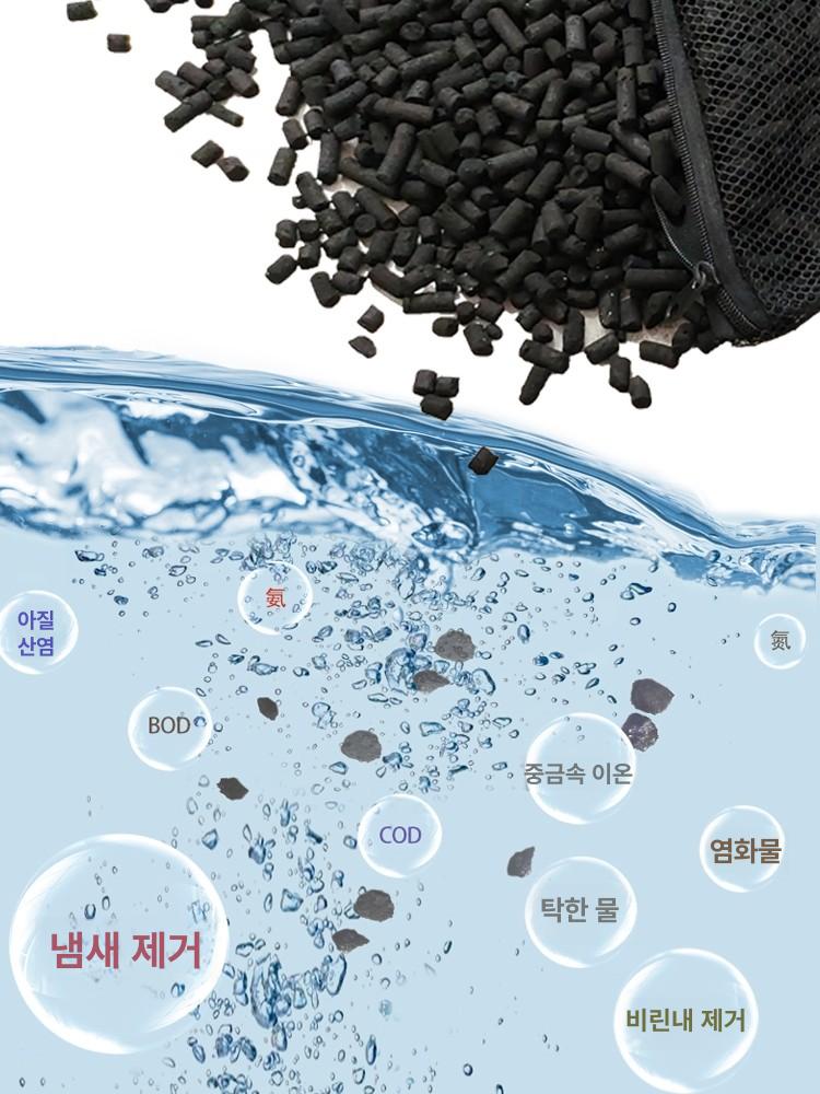 활성탄 수족관 숯 냄새 제거 탄소 테트라 여과기 프리 필터 어항 가정용 분말 - 상세 이미지 5