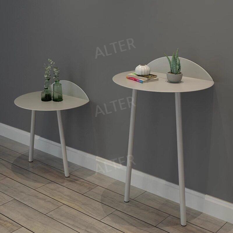 노르딕 월 사이드테이블 스탠딩 실버 숏 모델 44x34x45cm - 상세 이미지 4
