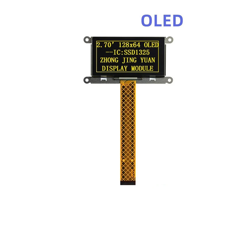 UG-2864ASYDT01 2.7인치 OLED 디스플레이 화면 산업제어 금속 프레임 SSD1325